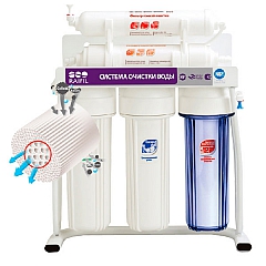 Проточный фильтр для очистки воды QM-85 (PU905W5-WF14-PR-EZ-S), водоочиститель Raifil