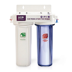 Проточный фильтр для очистки воды DUO (PU905W2-WF14-PR-EZ), водоочиститель Raifil