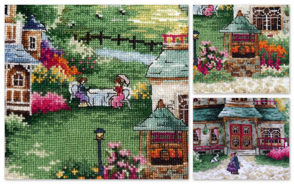 The green village вышивка