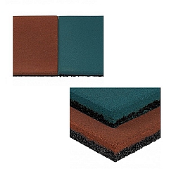 Плитка из резиновой крошки 50х50х3 см, 4 шт, (покрытие Rezcom Covers)