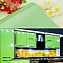Пленка самоклеющаяся ПВХ зеленого цвета на фасады кухни, 61х250 см #1