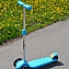 Самокат детский трехколесный Smiley L-504 mini, голубой + игрушка "Ветрячок" на руль #1