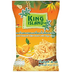 Кокосовые чипсы King Island со вкусом манго, 40 гр.