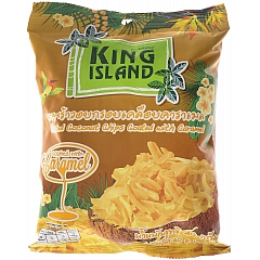 Кокосовые чипсы King Island с карамелью, 40 гр.