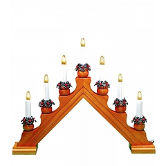 Рождественская горка светильник на 7 лампочек KARIN-7 (дерево), арт. 16-276-06