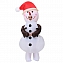 Костюм надувной маскарадный Снеговик Новогодний Рождественский #1