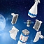 Игровой набор конструктор Sembo Космический корабль (Космос), 203304, 885 шт. #3