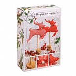 2346452 Набор для шитья. Фигурки на подставке "Новогодние олени"