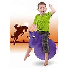 Игрушка детская-попрыгунчик ВВЕСЕЛАЯ ЛОШАДКА фиолетовая DE 0111 (HORSE JUMPING BALL), Bradex
