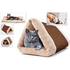 Домик-одеяло для кошек и собак TD 0390 (Blanket for cats), Bradex