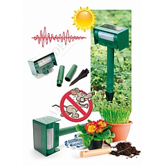 Прибор для отпугивания животных ультразвуковой на солнечной батарее, TD 0338 Bradex
