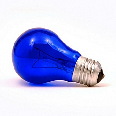 Синяя сменная запасная лампа для рефлектора Минина, 60 Вт