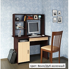 Стол письменный компьютерный с надстройкой Милан-8Я