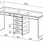 Стол письменный для двоих Тандем-2Я Белый (Мастер) #1