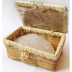 Натуральный кристаллический дезодорант Tawas Crystal в бамбуковой шкатулке, 100 гр (квасцы)