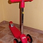 Самокат детский трехколесный Smiley L-504 mini, красный + игрушка "Ветрячок" на руль #1