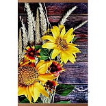 Электрический настенный пленочный обогреватель Домашний очаг (Катрина), Подсолнухи, 105х60 см