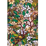 Витражная самоклеющаяся статическая пленка Film с 3D-эффектом P089, рулон 2х0,9 м