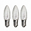 Запасные лампочки 3 штуки для рождественской горки пятисвечник, напр. 55V, мощность 3W, цоколь Е10, арт. 305-55 #2