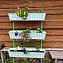 Вертикальный огород "Найди", подставка-держатель, цвет зеленый, 3 кашпо в комплекте, 50х82х150 см #2