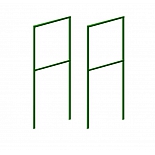 Промежуточная опора-держатель "Найди" для малины, растений, цвет зеленый, 1200х480х15 мм, 2 шт.