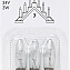 Запасные лампочки 3 штуки для рождественской горки, напр. 34V, мощность 3W, цоколь Е10, арт. 304-55 #1
