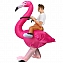 Костюм надувной маскарадный Наездник на Фламинго (Верхом на птице) #2