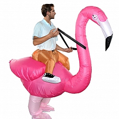 Костюм надувной маскарадный Наездник на Фламинго (Верхом на птице)