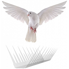 Противоприсадные пластиковые шипы от птиц SITITEK Барьер 2П, длина 30 см, устройство для отпугивания птиц