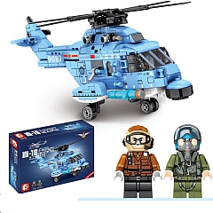 Игровой набор конструктор Sembo Вертолет Z-18, 202038, 375 шт.