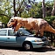 Костюм надувной маскарадный Тирранозавр коричневый динозавр #5