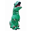 Костюм надувной маскарадный Тирранозавр зеленый динозавр #3