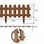 Садовое ограждение Палисадник Мастер Сад 1,9 метра, коричневый #2