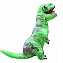 Костюм надувной маскарадный Тирранозавр зеленый динозавр #4