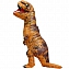 Костюм надувной маскарадный Тирранозавр коричневый динозавр #2