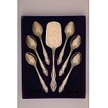 Чайный набор из 7 столовых приборов Павловский завод им. Кирова М-3 НТП ХР Тройка