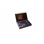 Набор столовый 24 прибора Павловский завод им. Кирова М-18 Посольский