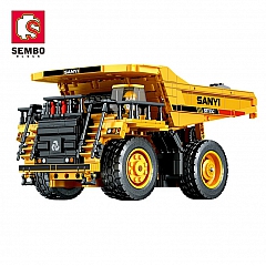 Конструктор игровой набор Sembo Block Самосвал карьерный SRT95C, 712023, 1261 дет.