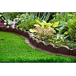 Бордюр Волна Мастер Сад садовое ограждение, выс. 90 мм, длина 3,2 метра, коричневый