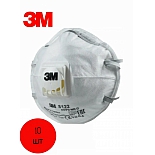 3M Респиратор профессиональный с клапаном выдоха 8122 FFP2, 10 шт в упаковке