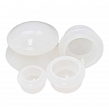 Банки силиконовые для вакуумного массажа Premium Просто-Полезно комплект 4 шт. белые