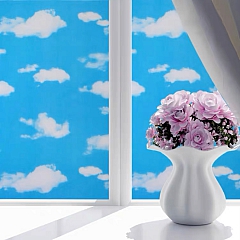 Пленка самоклеящаяся на окна UD-068 Синее небо 2,5х0,9 м